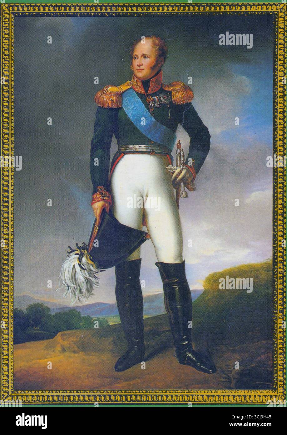 ALEXANDRE 1ER, petit-fils de CATHERINE LA GRANDE Banque D'Images