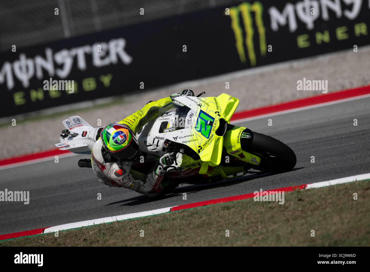 21 MORBIDELLI Franco (ita), Pertamina Enduro VR46 Racing Team, Ducati Desmosedici GP24, action lors du Grand Prix MotoGP Monster Energy de Catalogne 2025, sur le circuit Catalunya de Barcelone, du 5 au 7 septembre, en Espagne - photo Studio Milagro / DPPI Banque D'Images