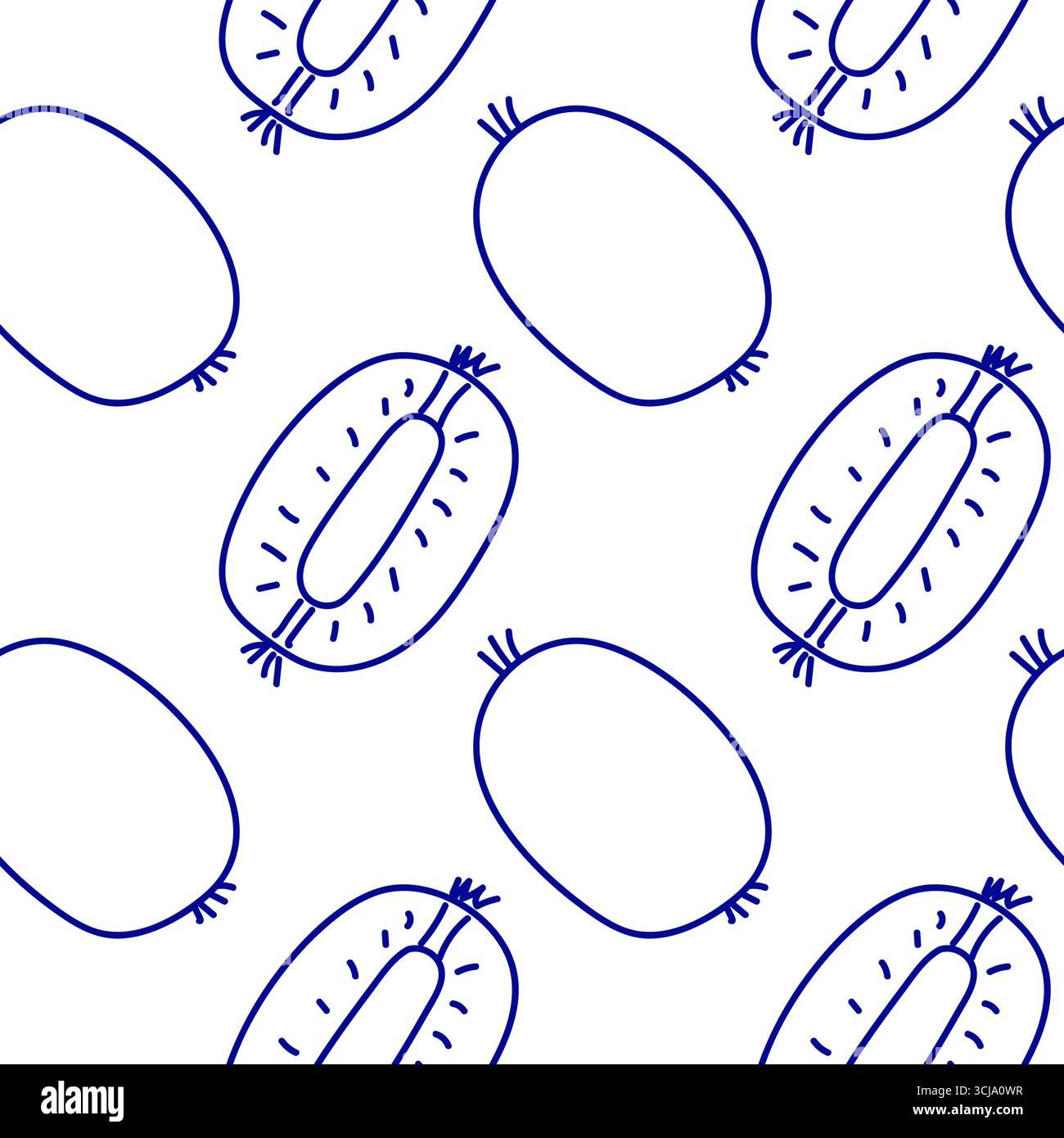Motif kiwi sans couture. Illustration dans le style dessiné à la main. Peut être utilisé pour créer des emballages, des couvertures, des arrière-plans, des cartes, des textiles, vêtements, souv Illustration de Vecteur