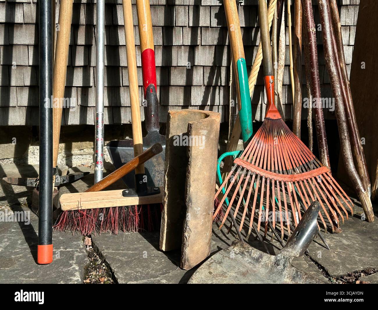 Outils de jardin assortis Banque D'Images