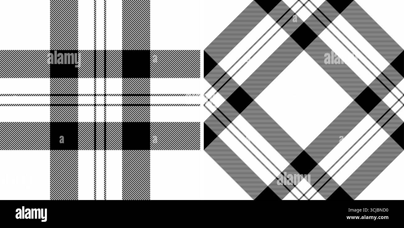 Textile à motif sans couture de fond à carreaux tartan avec un tissu vectoriel de contrôle de texture. Jeu en couleurs monochromes. Idées uniformes pour différents professes Illustration de Vecteur