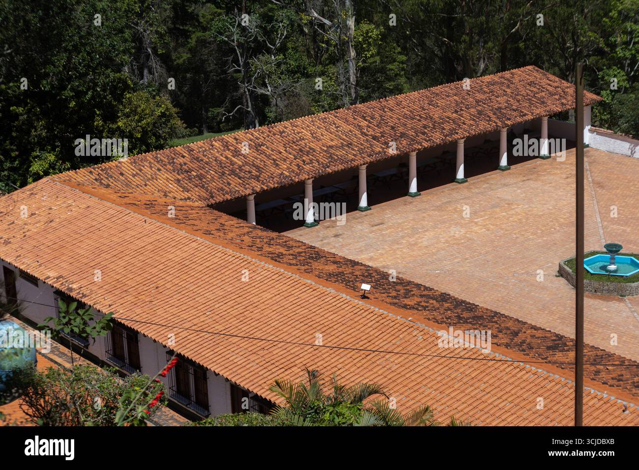 Los Venados Colonial Hacienda, parc national Waraira Repano. Sentiers de loisirs à Ávila, Caracas, Venezuela. Banque D'Images