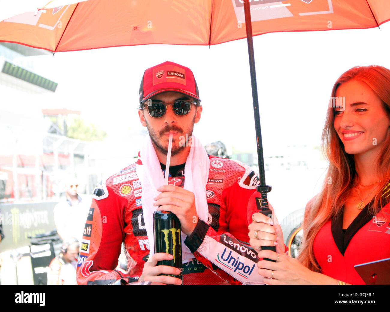 Sabadell, Barcelone, Espagne. 6 septembre 2025. Montmelo Espagne 06 septembre 2025 Francesco Bagnaia (63 IT Ducati) regarde lors de la course de sprint au Grand Prix MotoGP de Catalogne 2025 à Montmelo Espagne le 06 septembre 2025 (crédit image : © Xavi Urgeles/ZUMA Press Wire) USAGE ÉDITORIAL SEULEMENT ! Non destiné à UN USAGE commercial ! Crédit : ZUMA Press, Inc/Alamy Live News Banque D'Images
