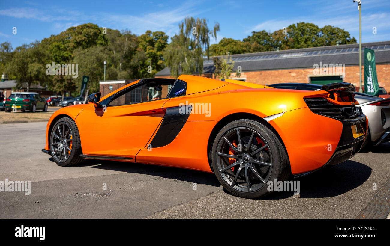 McLaren 650S Spider 2014, exposée au Bicester Motion Scamble le 25 août 2025. Banque D'Images