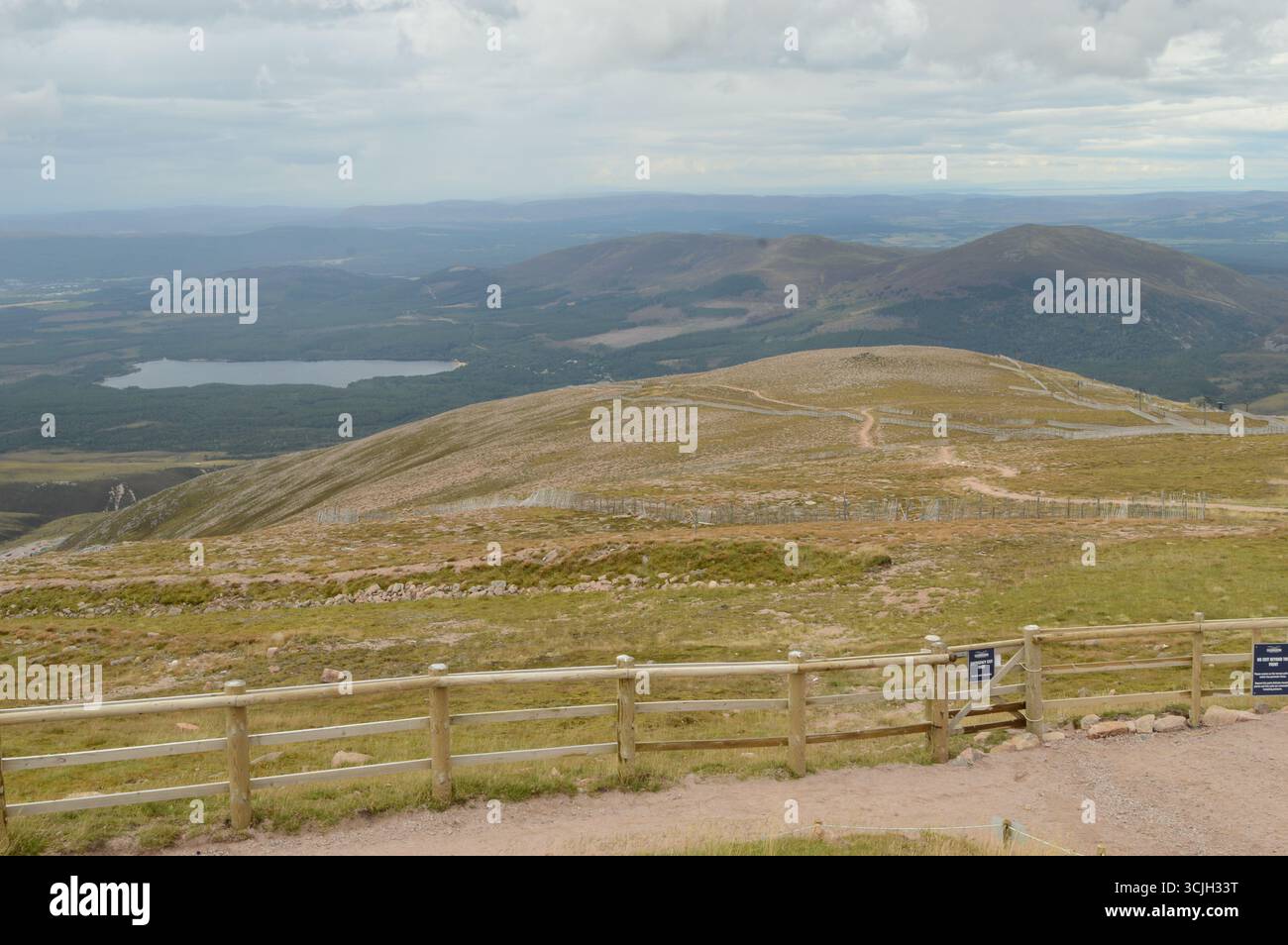 Cairngorms au sommet du funiculaire Banque D'Images