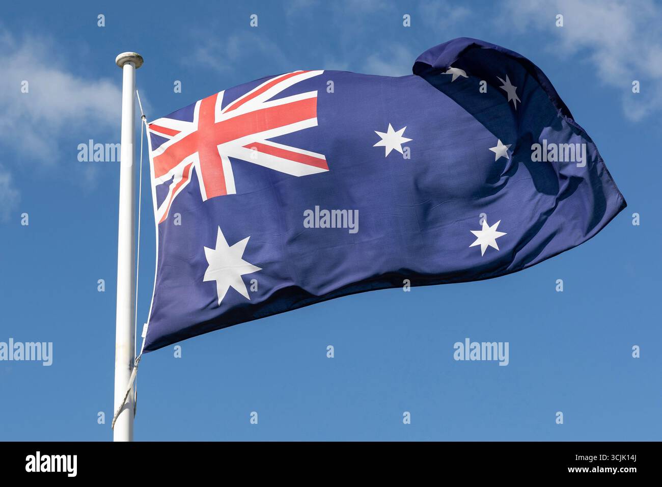 Le drapeau australien représente l'histoire et l'identité unique de la nation à travers son design. Banque D'Images