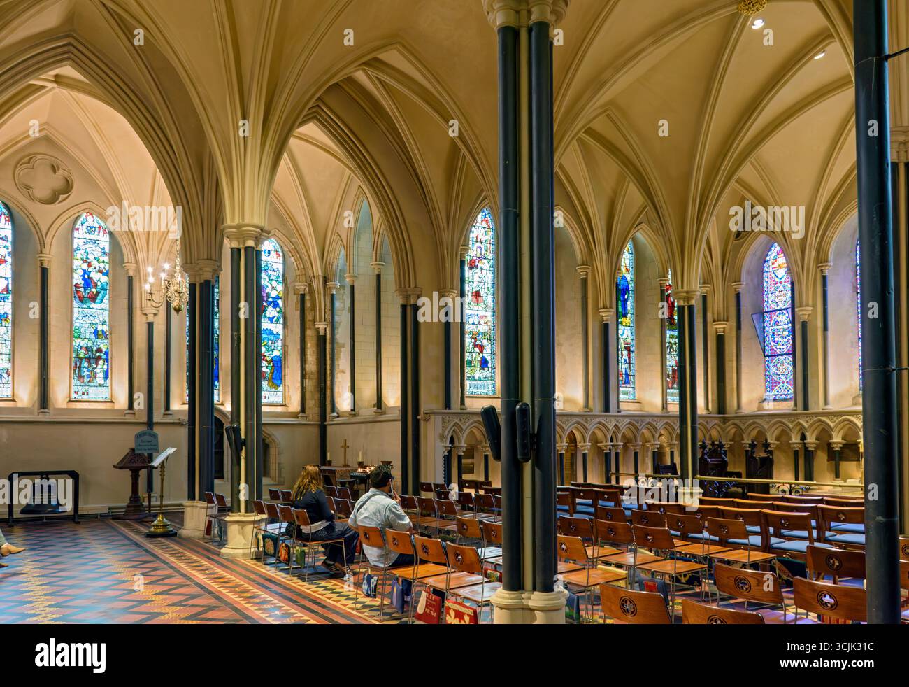 Vue intérieure de la cathédrale St Patricks, Dublin, Irlande Banque D'Images