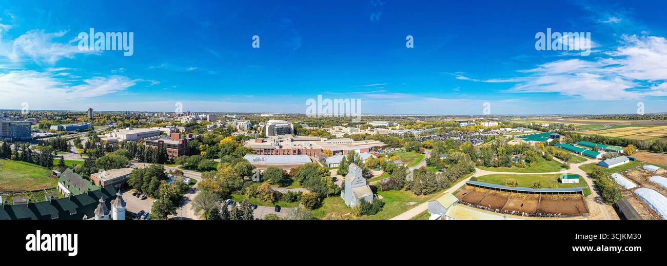 Vue aérienne de la région de Saskatoon de l'Université de la Saskatchewan. 16 septembre 2019 Banque D'Images