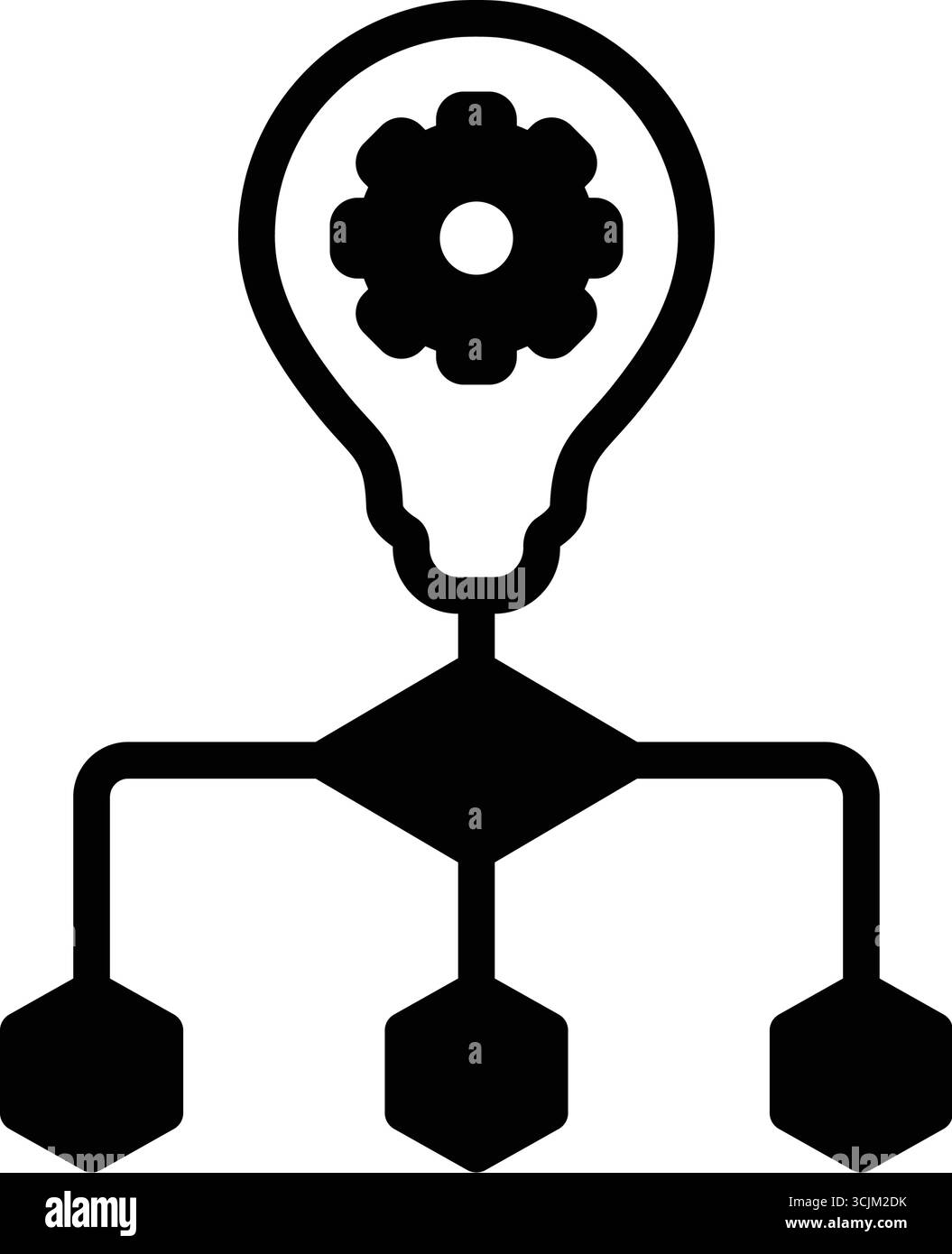 Icône de l'algorithme, organigramme Illustration de Vecteur