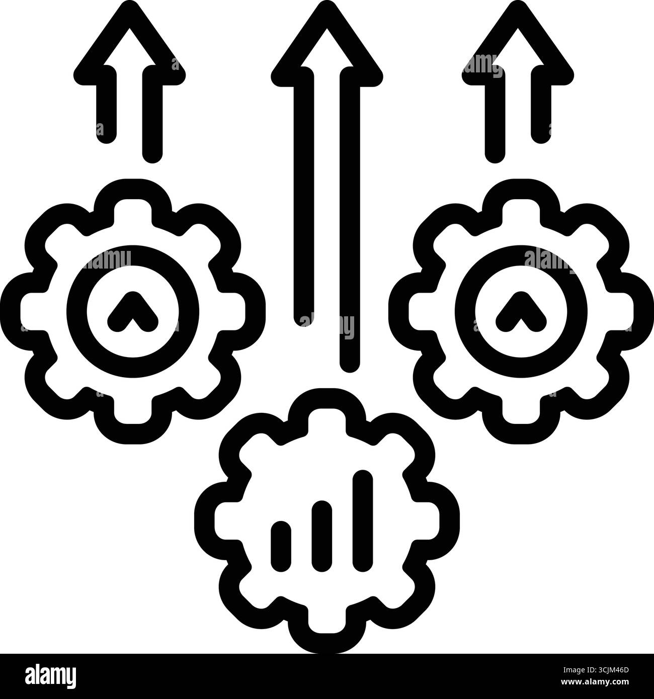 Icône d'excellence opérationnelle, opérationnelle Illustration de Vecteur