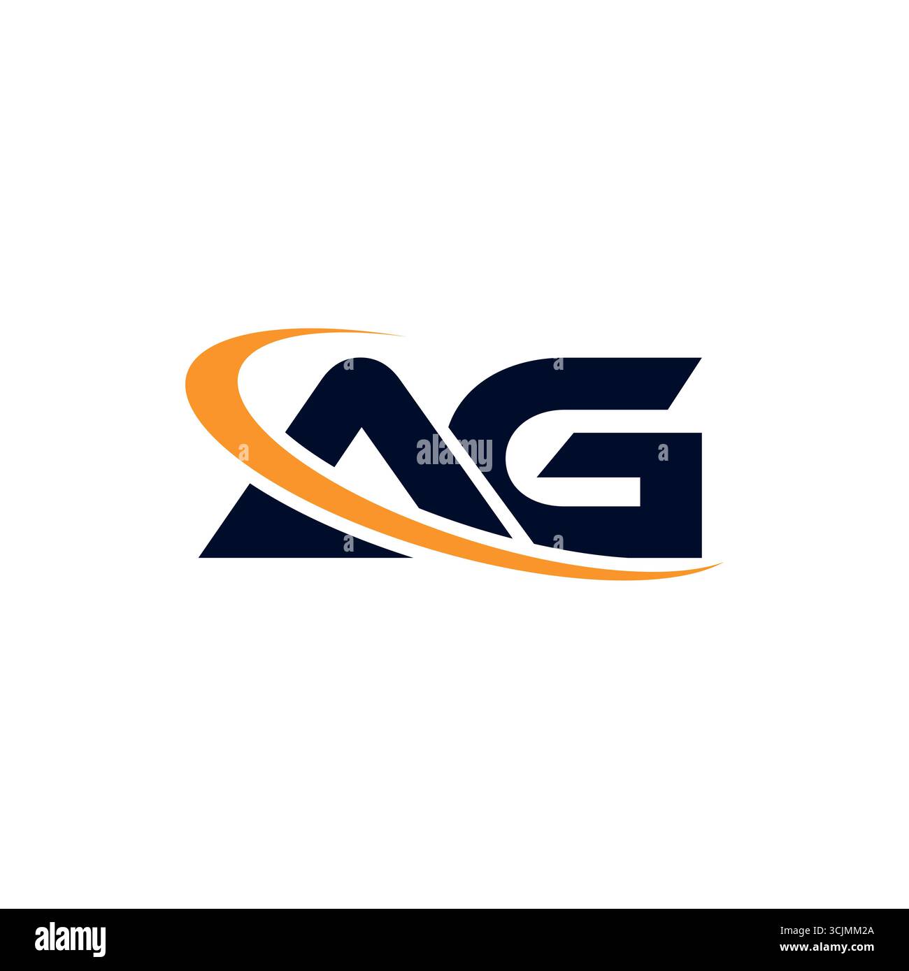 Design de logo professionnel minimaliste moderne Premium Letter A G Tech Illustration de Vecteur