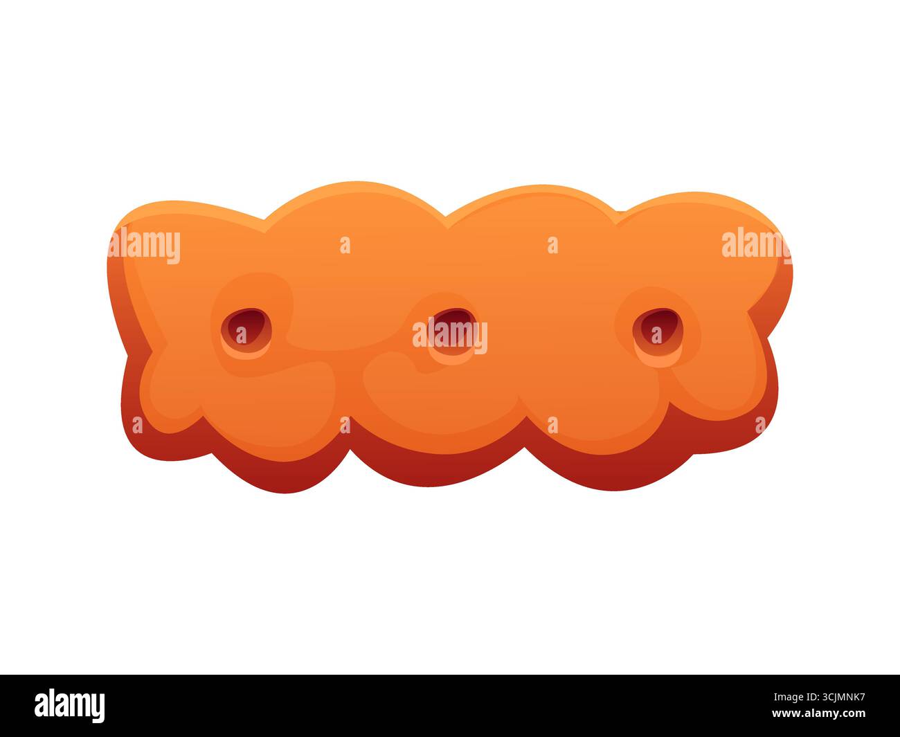 Police dessert, type de bonbons sucrés et police de pâtisserie de boulangerie de confiserie, vecteur de bande dessinée. Police dessert signe moins ou tiret marque comme type de biscuit ou biscuit craquelé pour la police de pâtisserie Illustration de Vecteur