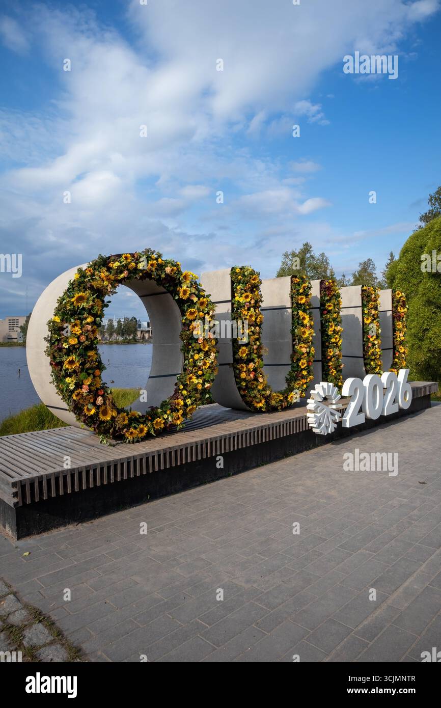 Oulu, capitale européenne de la culture 2026 Banque D'Images