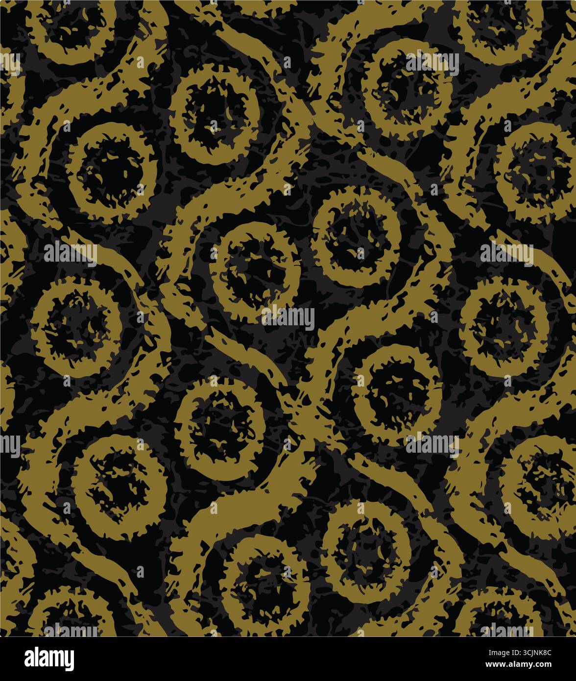 Motif floral tropical coloré moderne. Joli motif abstrait botanique contemporain sans couture. Imprimé unique dessiné à la main. Illustration de Vecteur