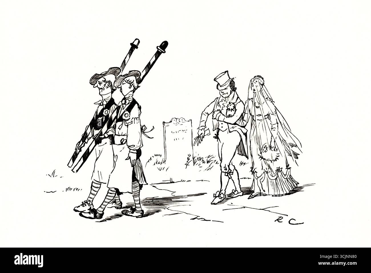 Le Grand Panjandrum lui-même est l'un des seize livres d'images créés par l'illustrateur Randolph Caldecott. Le texte du livre, bien connu à l'époque de Caldecott, a été écrit et publié en 1775 par Samuel Foote. Il est basé sur un morceau de non-sens écrit par Foote ('et il y avait présents les Picninnies, et les Joblillies, et les Garyulies et le Grand Panjandrum lui-même, avec le petit bouton rond en haut.'), Banque D'Images