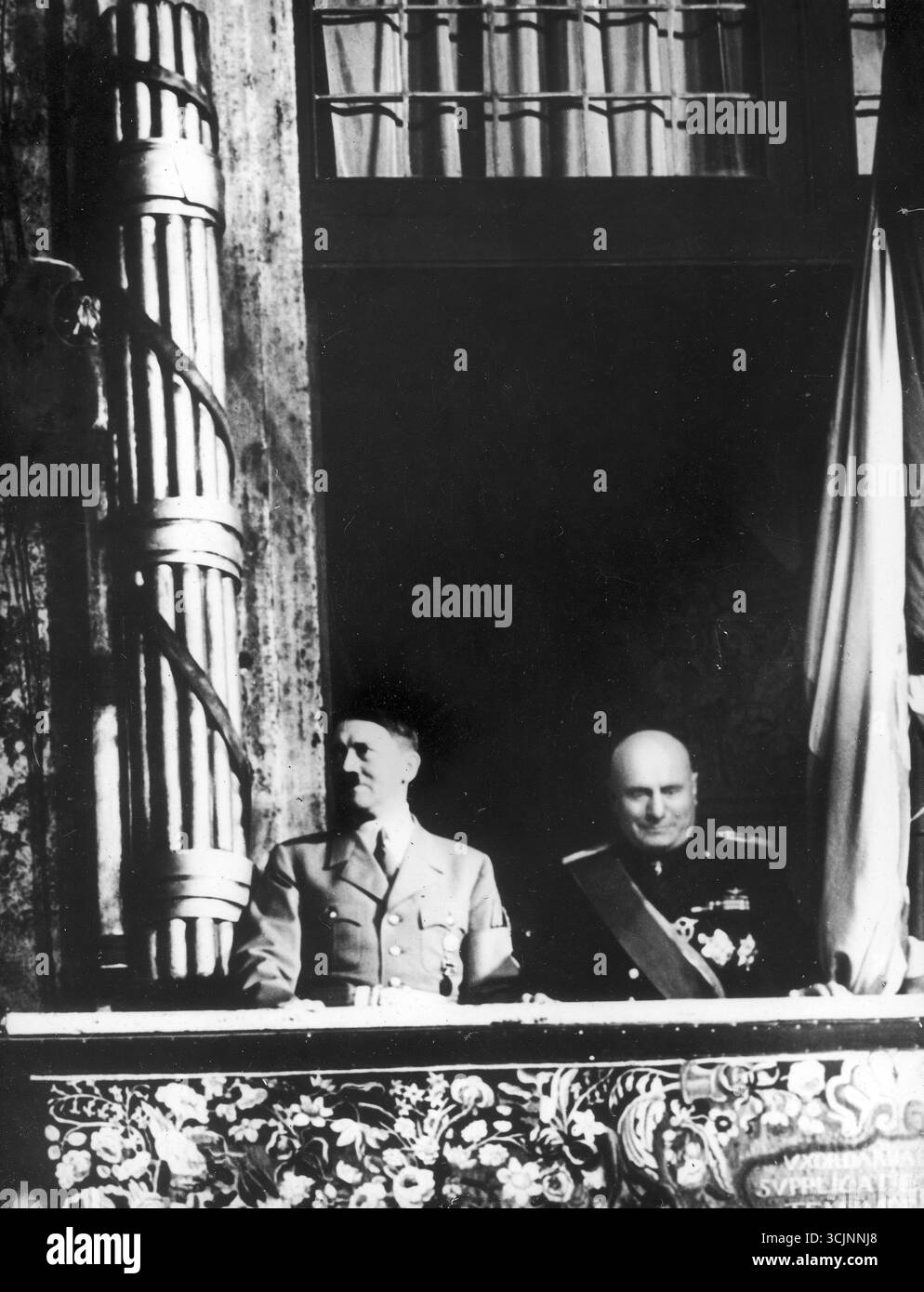 Adolf Hitler et Benito Mussolini à Rome, le 15 mai 1938 Banque D'Images