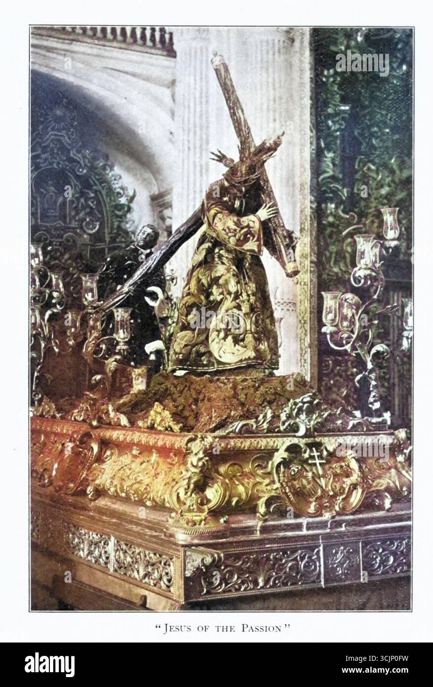 Jésus colorisé de la passion des autoroutes espagnoles et des routes secondaires par Bates, Katharine Lee, 1859-1929 date de publication 1900 Banque D'Images