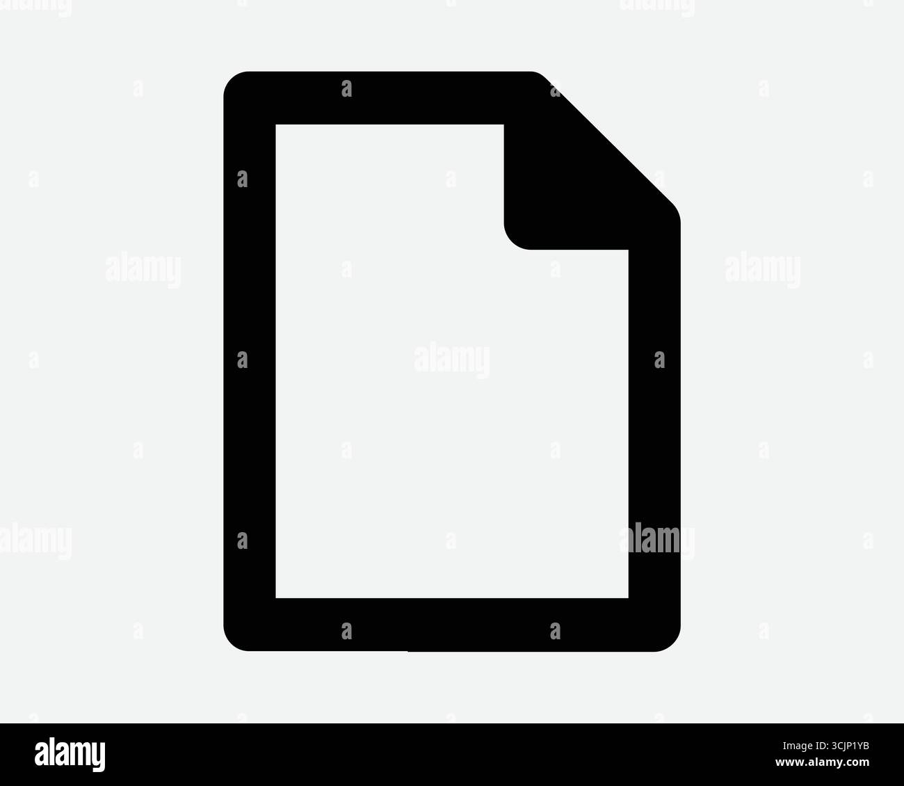 Fichier document ligne icône document ordinateur dossier documents Organisation Contrat contour forme Noir symbole Bureau formulaire Web Enregistrer Note bloc-notes Illustration de Vecteur