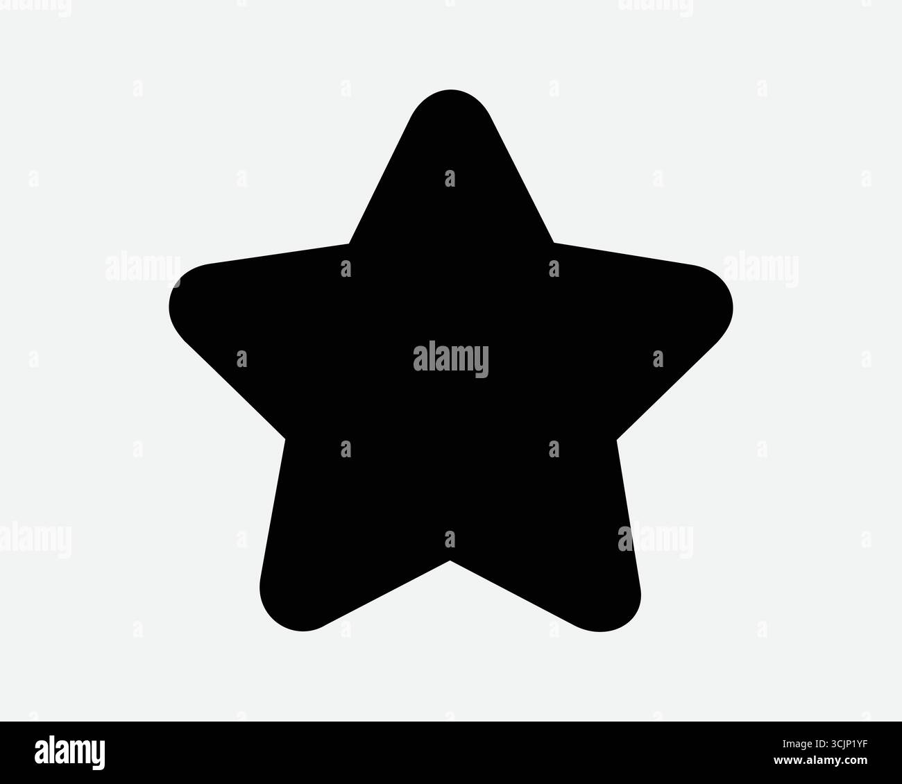 Five point Star Shape icône Rating Rate Success Award Black Silhouette Sign Symbol badge Fine Quality Design Achievement Geometry Artwork Illustration de Vecteur