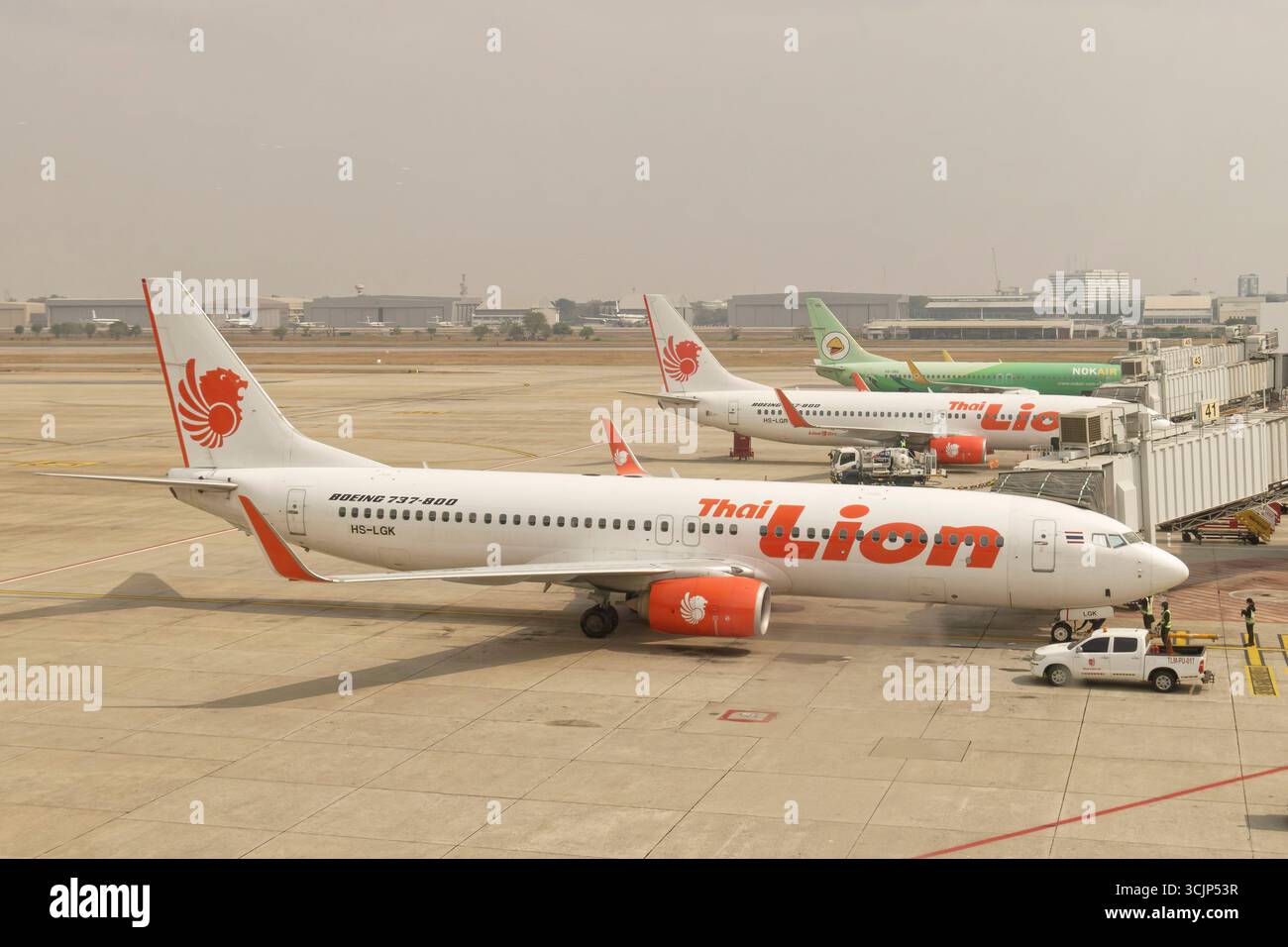 Thai Lion Airline, Don Muang aéroport, Flughafen, Bangkok, Thaïlande, Banque D'Images