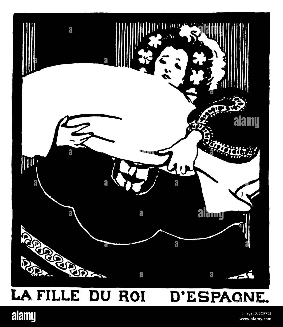 La fille du roi d'Espagne, fille du roi d'Espagne, illustration du peintre, illustrateur et auteur britannique Walford Graham Robertson Banque D'Images