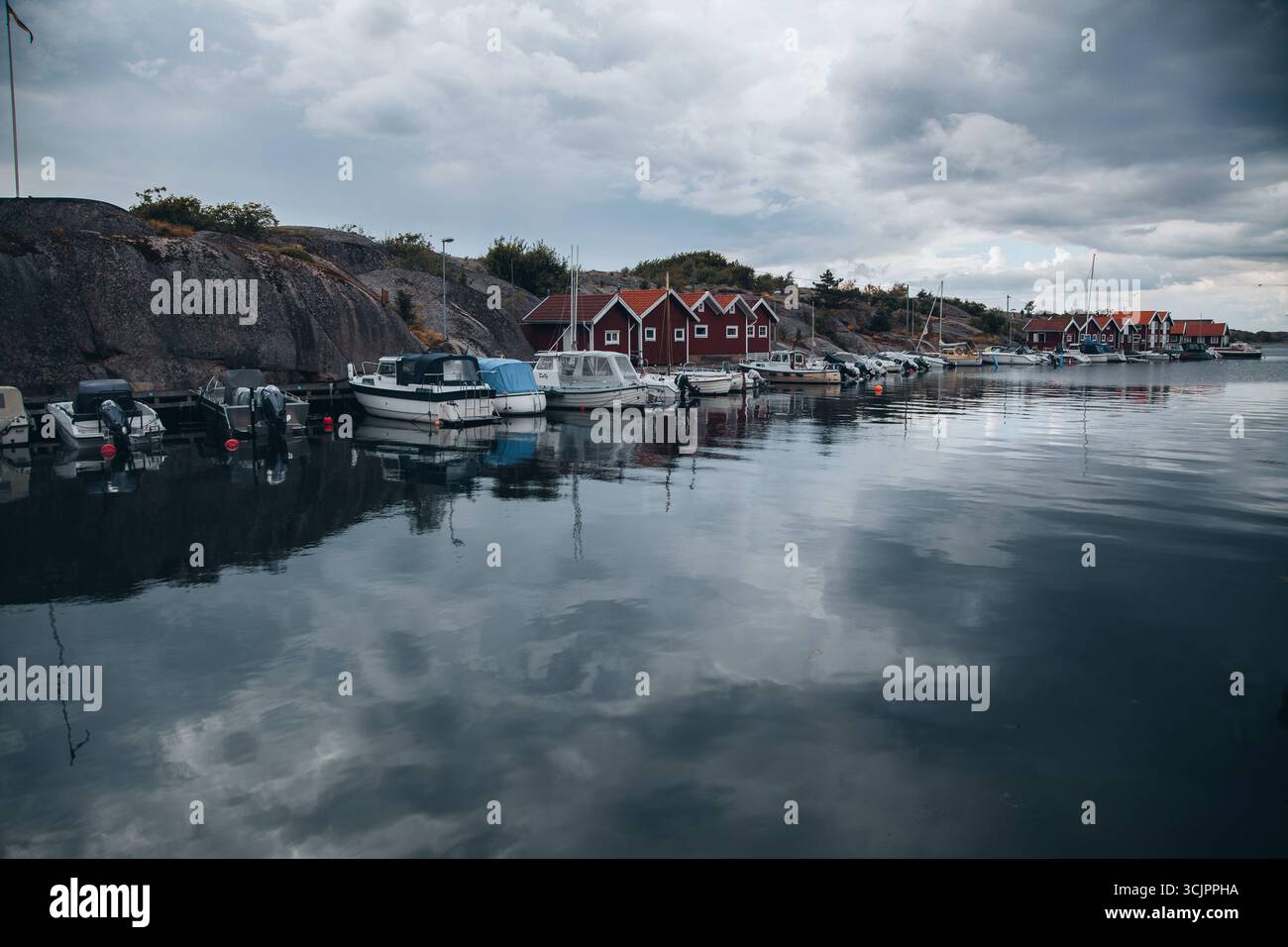 Vues de Hunnebostrand dans l'ouest de la Suède Banque D'Images