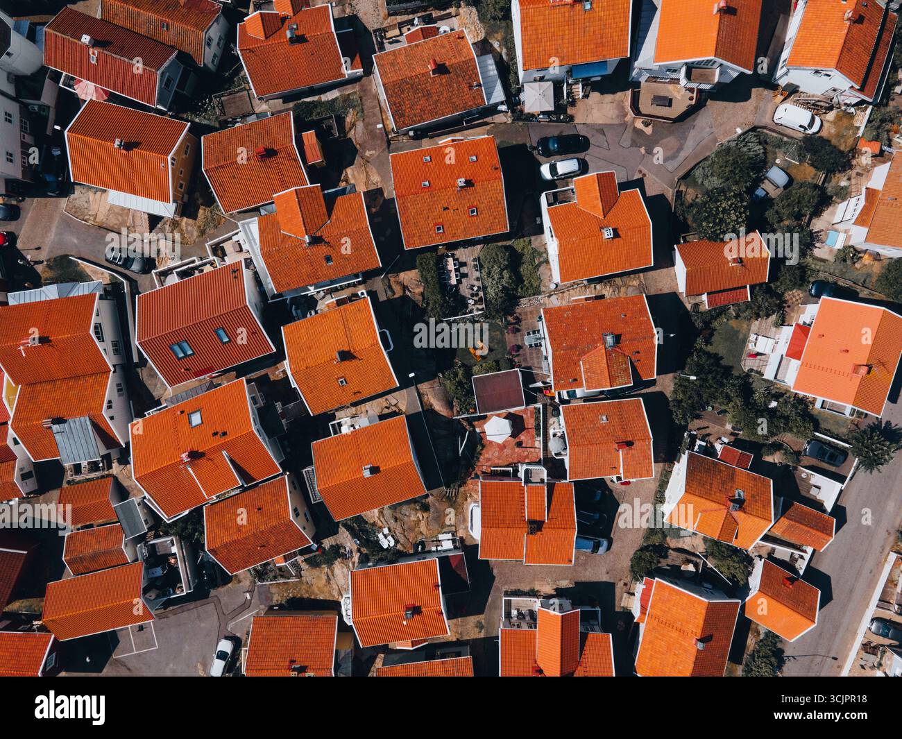 Vues aériennes de Smögen dans l'ouest de la Suède Banque D'Images