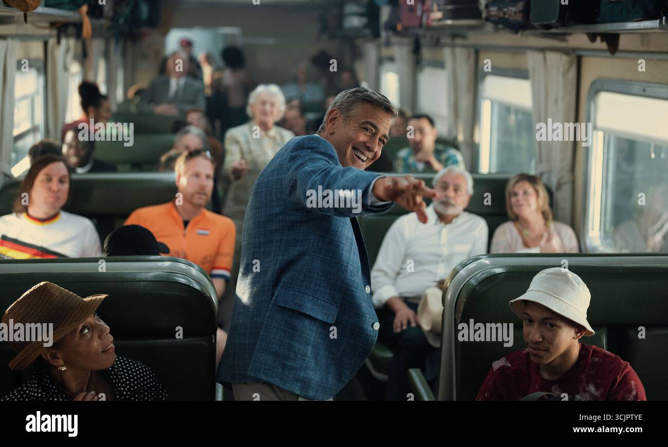 GEORGE CLOONEY dans JAY KELLY (2025), réalisé par NOAH BAUMBACH. Crédit : Heyday films / NBGG Pictures / Pascal Pictures / album Banque D'Images