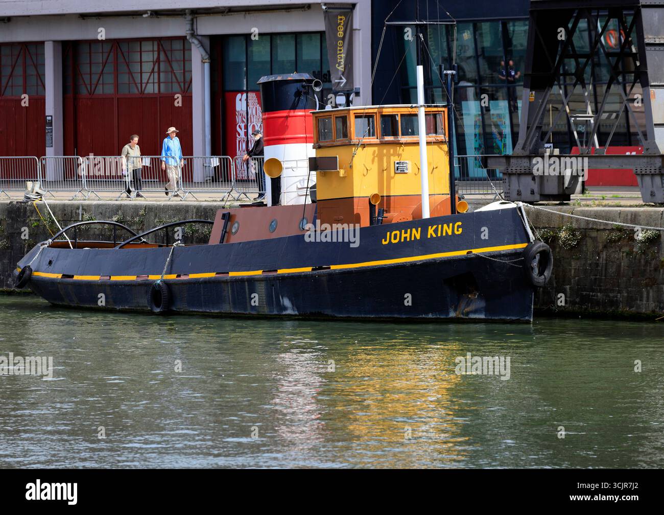 John King diesel remorqueur construit en 1935, Prices Wharf, Floating Harbour, Bristol. Banque D'Images