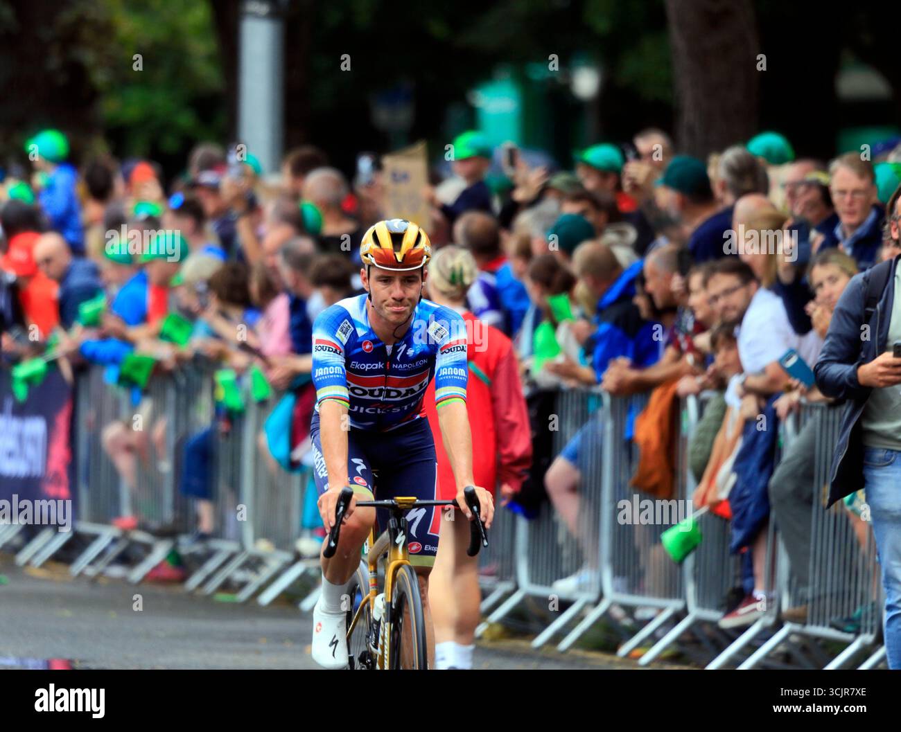 Remco Evenepoel, 2025 Lloyds Tour of Britain, Cardiff, 7 septembre 2025. Banque D'Images