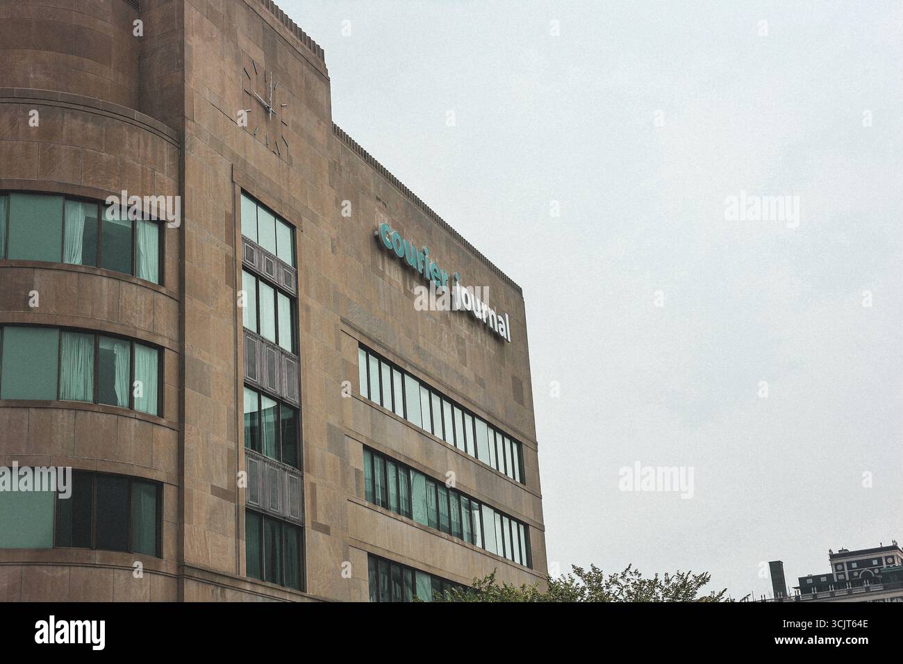 Louisville, Kentucky États-Unis 17 juin 2023 extérieur du bâtiment du journal Courier Journal dans le centre-ville de Louisville, Kentucky Banque D'Images
