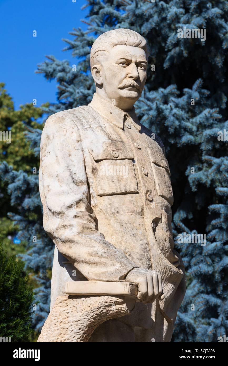 Monument à Joseph Staline, homme politique soviétique et révolutionnaire (1878-1953) dans sa ville natale Gori, Géorgie Banque D'Images