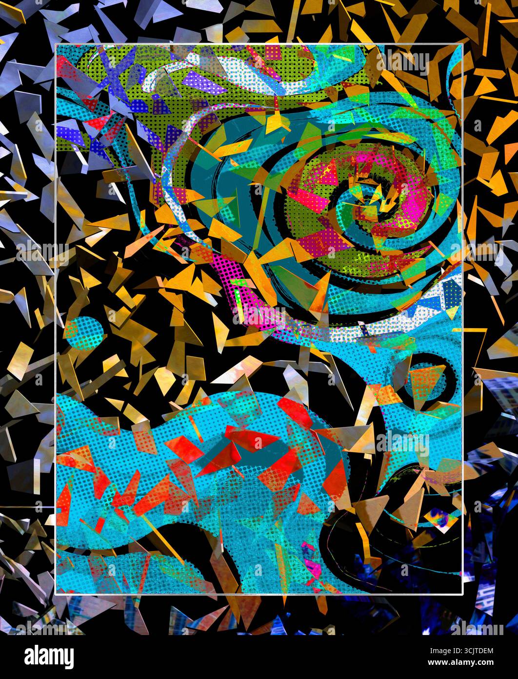 ART CORPORATIF : « When the Light Breaks » Art abstrait moderne par Edmund Nagele FRPS Banque D'Images