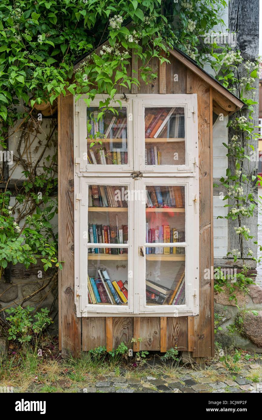 Bücher zu verschenken, Hitzacker, Niedersachsen, Deutschland Banque D'Images