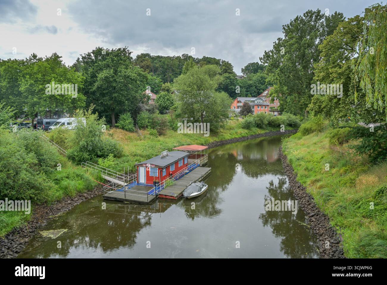 Jeetzel, Fluß in Hitzacker, Niedersachsen, Deutschland Banque D'Images