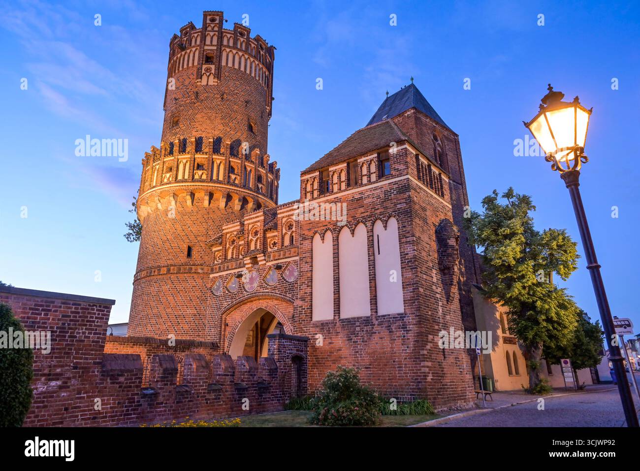 Neustädter Tor, Tangermünde, Saxe-Anhalt, Deutschland Banque D'Images
