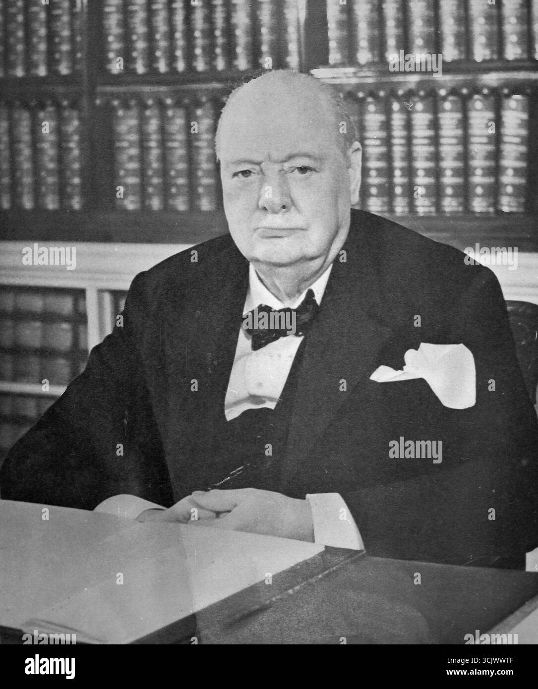 Le premier ministre britannique Sir Winston Churchill, années 1950 Banque D'Images