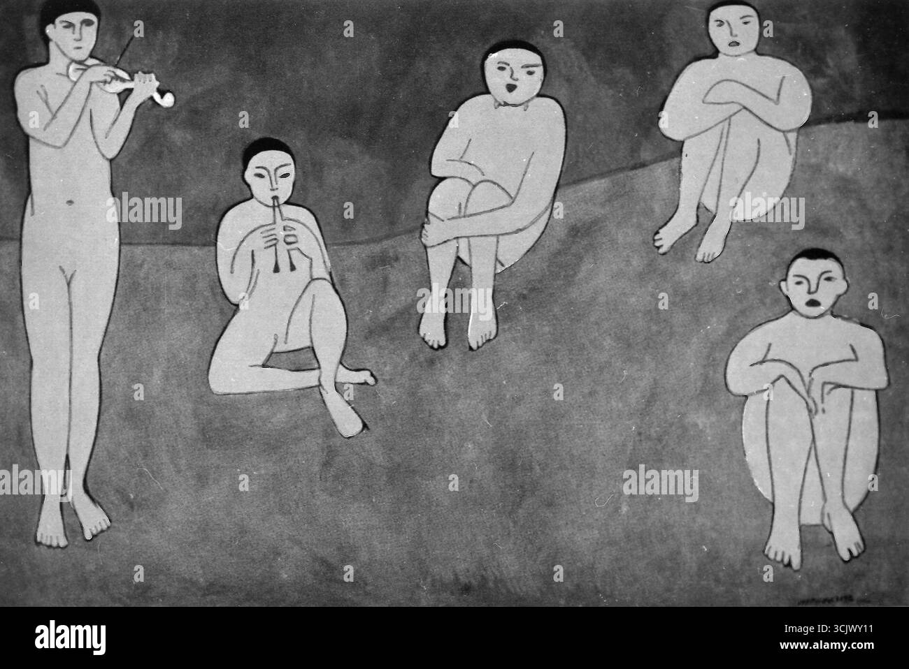 Musique, peinture de l'artiste français Henri Matisse, 1910 Banque D'Images