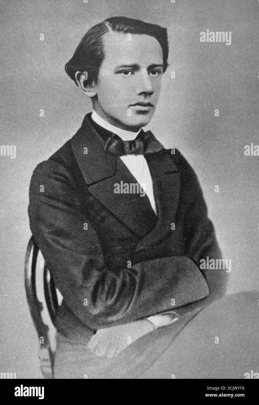 Compositeur russe Petr Ilic Tchaïkovski, 1862 Banque D'Images
