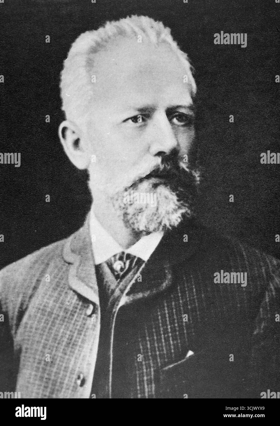 Compositeur russe Petr Ilic Tchaïkovski, 1887 Banque D'Images