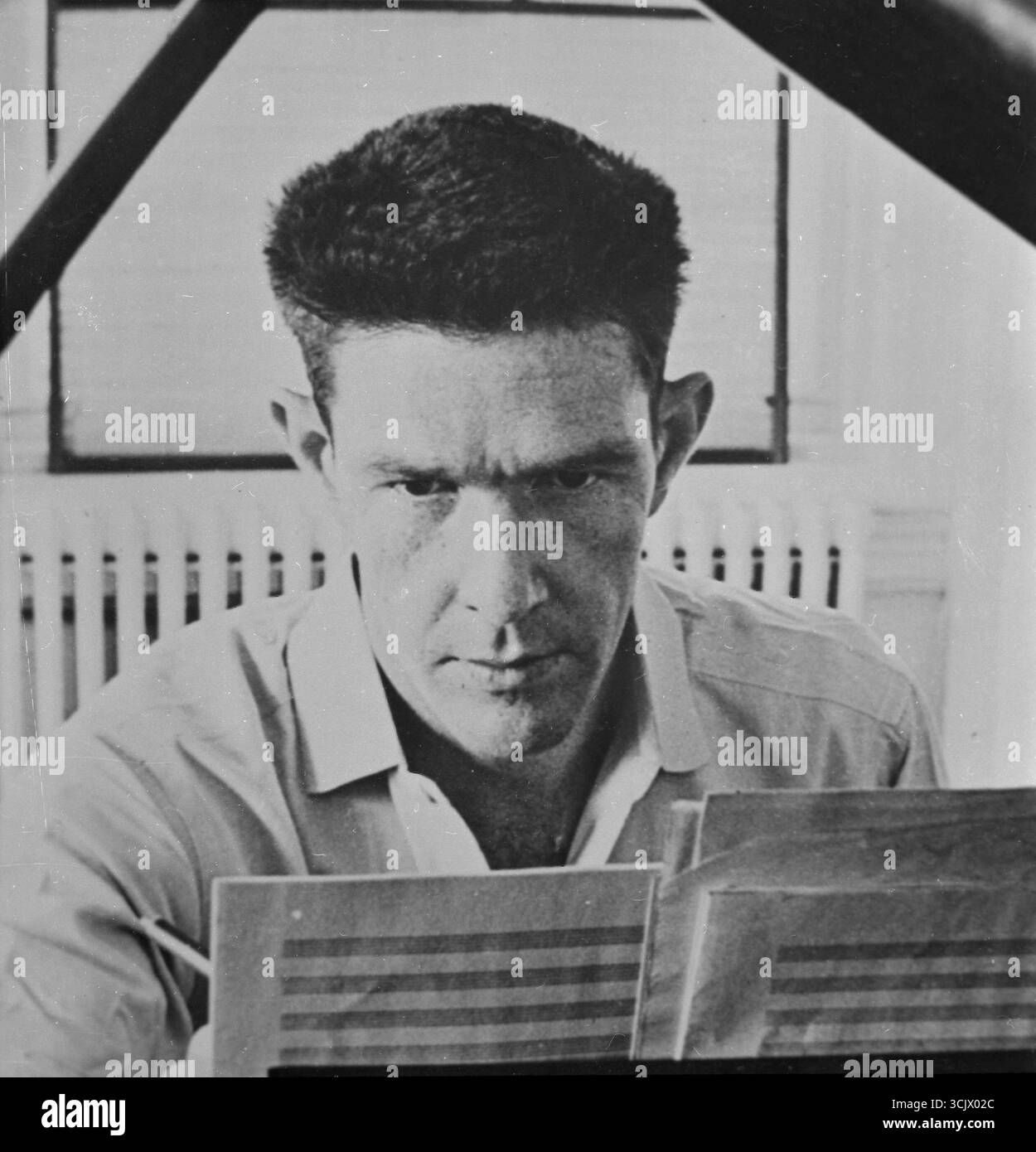 Compositeur américain John cage, années 1950 Banque D'Images
