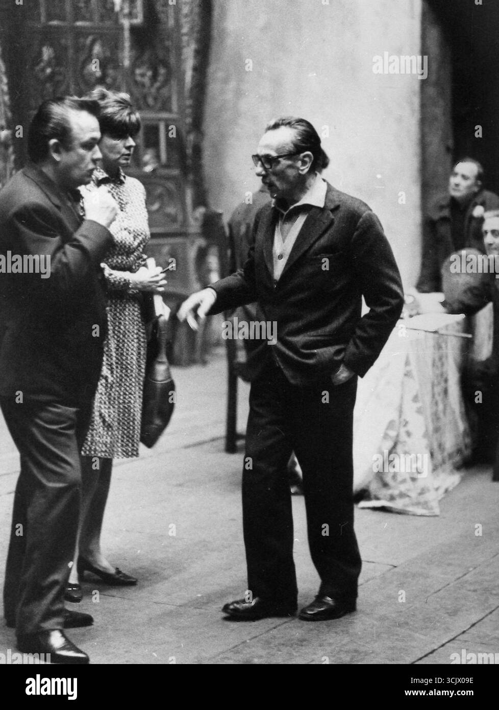 Acteur et réalisateur italien Eduardo de Filippo, Italie des années 1960 Banque D'Images