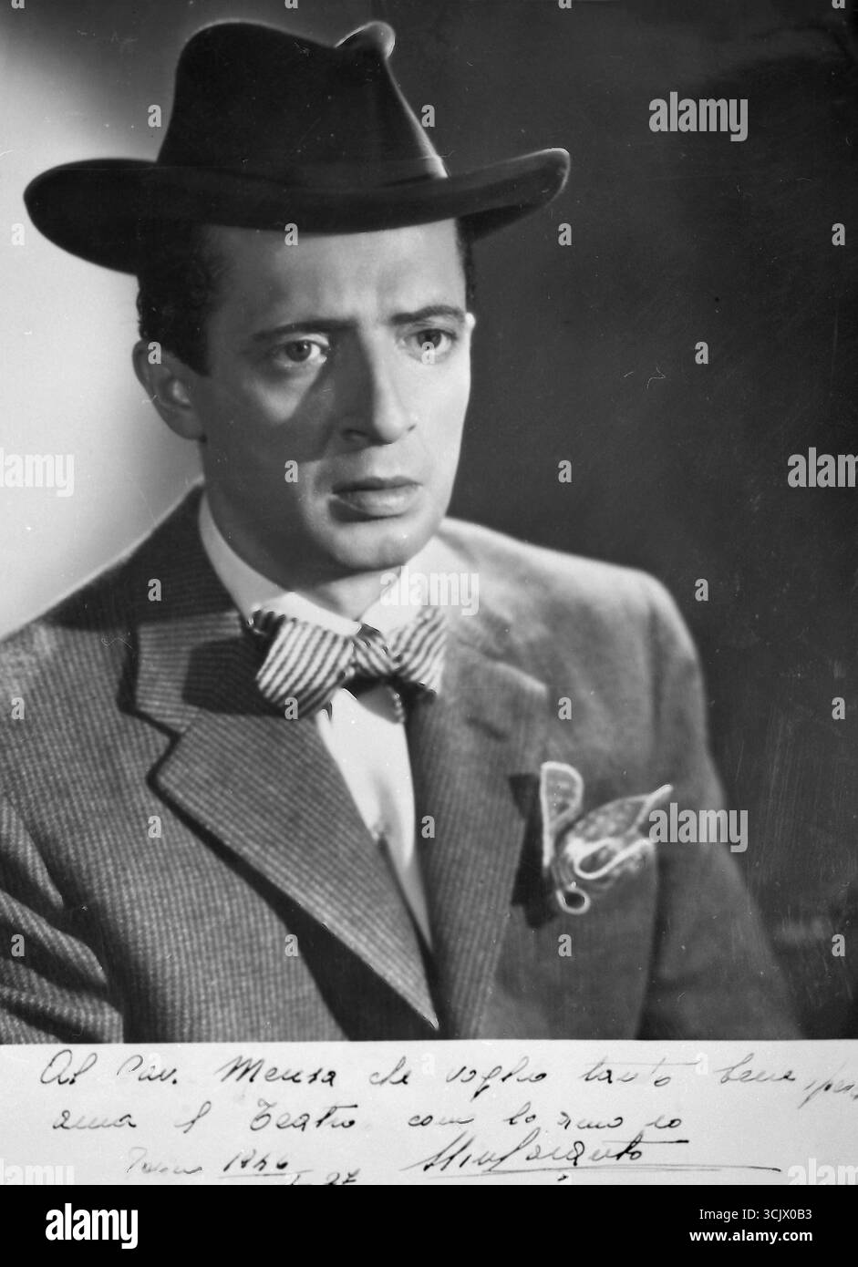Portrait de l'acteur italien Nino Taranto, Italie 1946 Banque D'Images