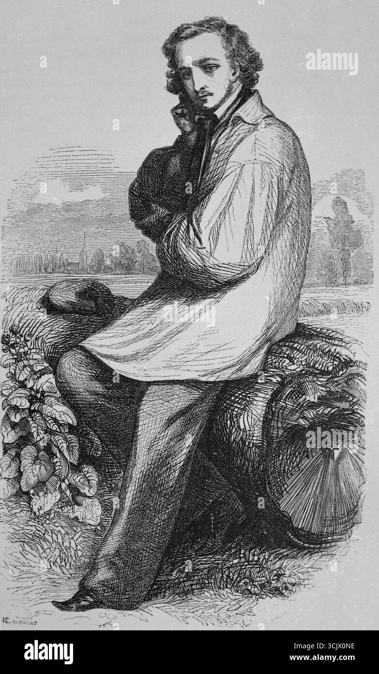 Rudolph, illustration des mystères de Paris, France, années 1840 Banque D'Images