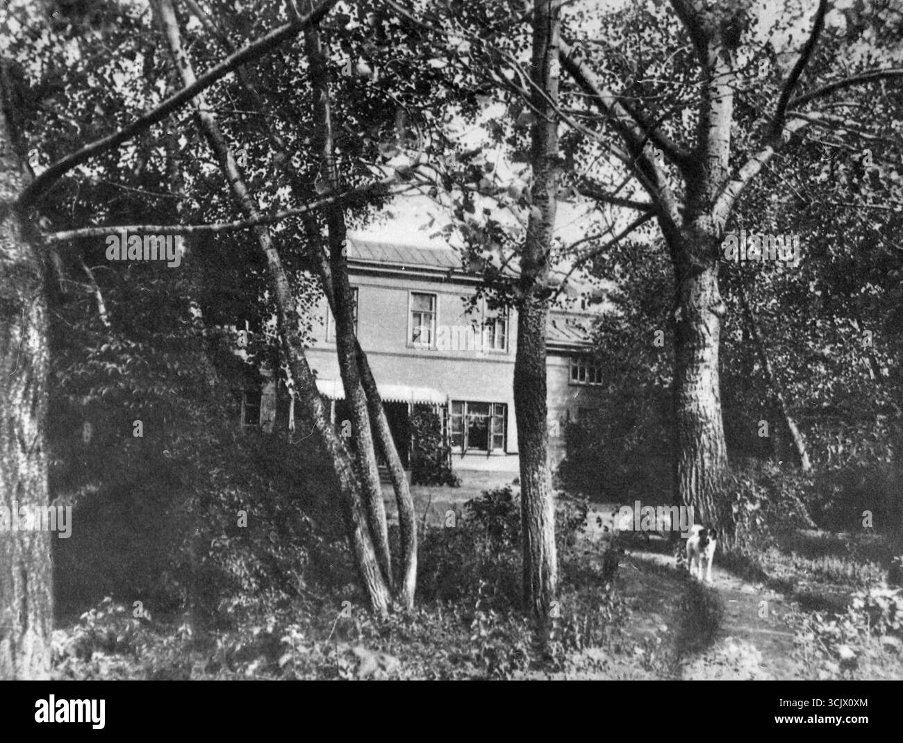 Maison du romancier russe Leo Tolstoï à Khamovniki, Moscou, Russie des années 1890 Banque D'Images