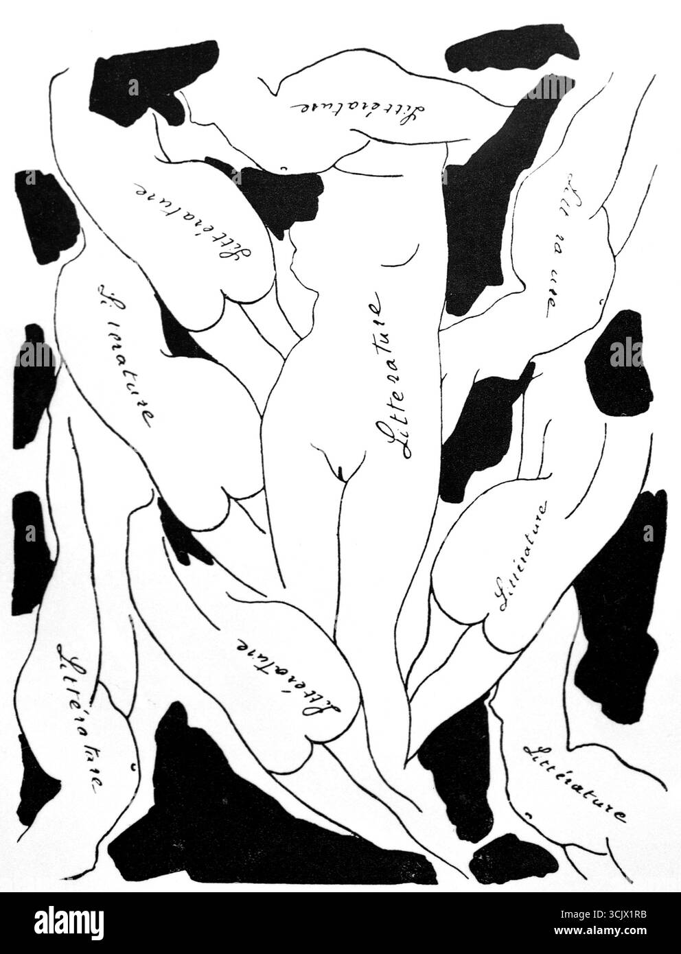 Couverture de la revue Litterature, de l'artiste Francis Picabia, France 1923 Banque D'Images