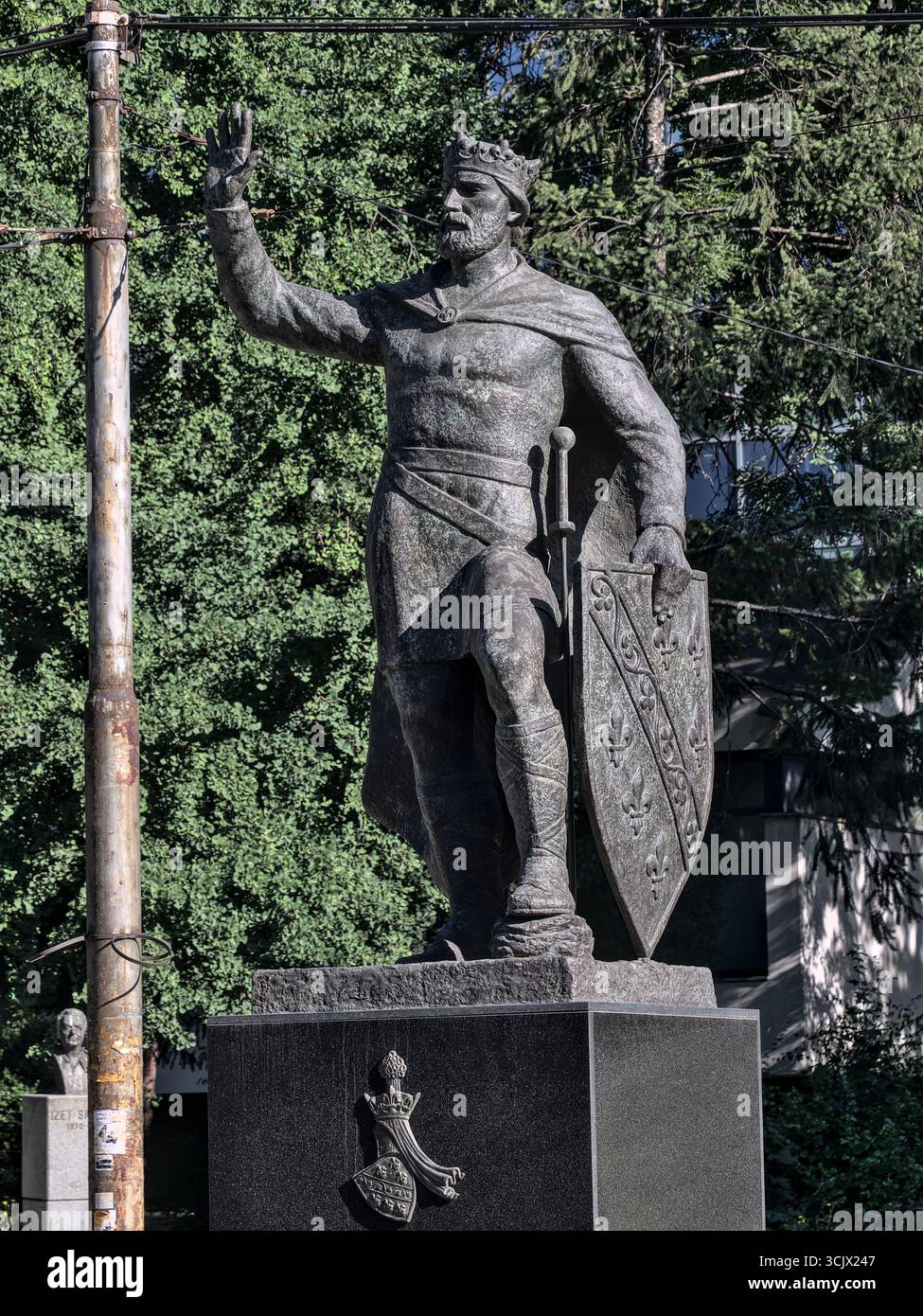 Bosnie-Herzégovine, Sarajevo Centar, Centar : Monument to Tvrtko I. Kotromanić [2023] Banque D'Images