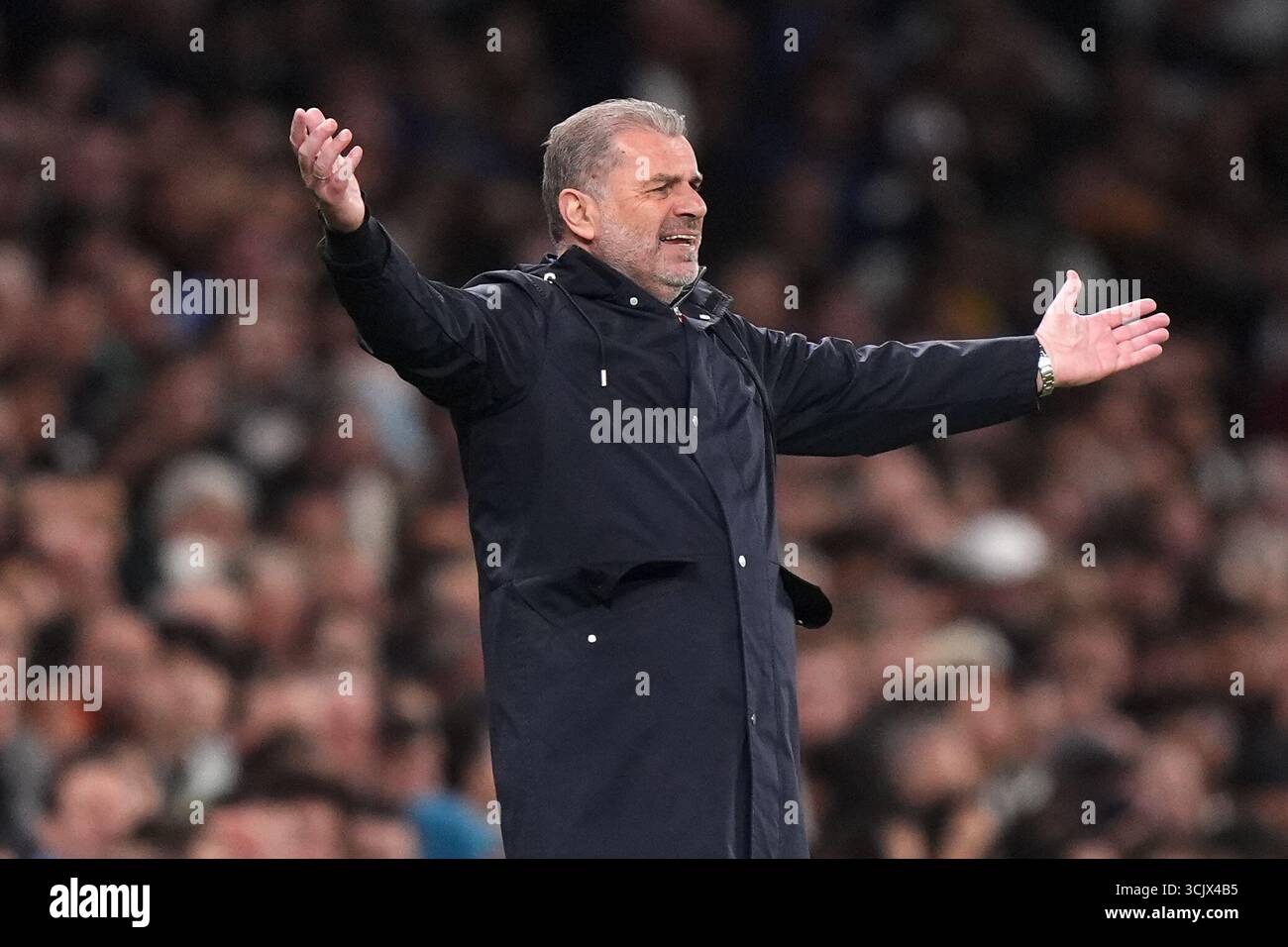 Dossier photo du 09/09/25 de Ange Postecoglou. Nottingham Forest devrait nommer l'ancien patron de Tottenham Ange Postecoglou pour remplacer Nuno Espirito Santo. Date d'émission : mardi 9 septembre 2025. Banque D'Images