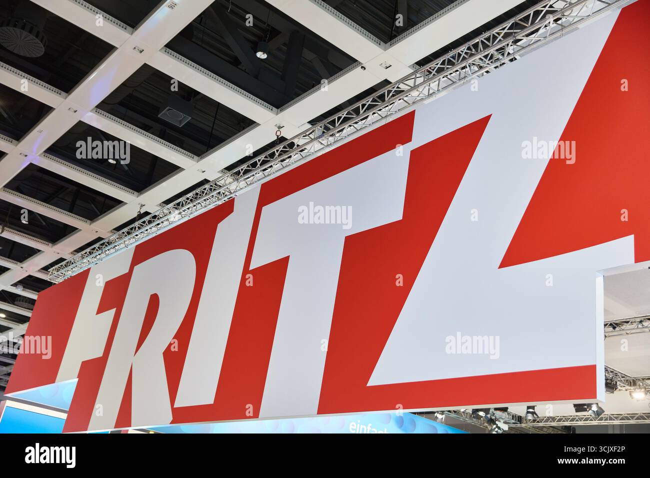 BERLIN, ALLEMAGNE - 7 septembre 2025 : photo du logo de la marque Fritz au salon IFA de l'électronique grand public Banque D'Images