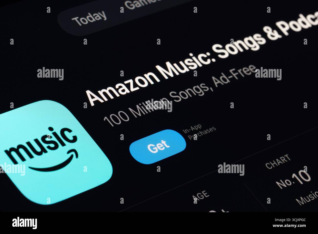 Application Amazon Music Banque D'Images